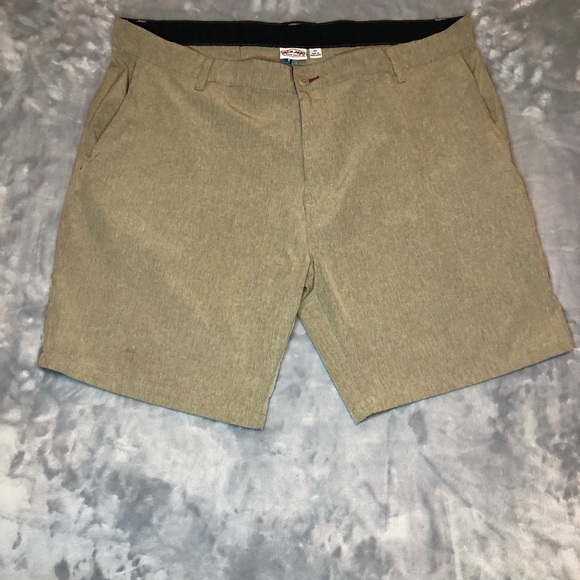 Ron Jon Surf Shop Men's Flat Front Tan Shorts Size 42 - Picture 1 of 10